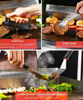 28 Piece Griddle Gear Kit For Blackstone Flat Top Grill Spatulas Scraper Turners Burger Press Egg Rings Basting Cover