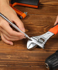 Solid Precision With This Hella Tough Tungsten Carbide Scriber And Automatic Spring Loaded Center Punch Set Featuring Built In Magnet Clips For Etching Glass Ceramics Metal used to mark metal with adjustable wrench.