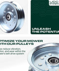 Heavy Duty Idler Pulley Replacement For John Deere GY20629 GY20110 Tractor Parts with sealed bearings for smooth operation.
