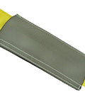 3 Inch Nylon Sling Sleeve Wear Pad For Lifting Slings With Hook And Loop Closure Heavy Duty Abrasion Shield USA Made Works With Flat Endless And Round Slings shown attached to yellow sling.