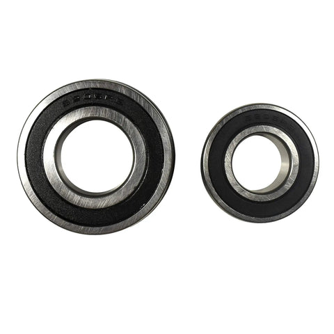 Heavy Duty Bearing And Seal Replacement Kit For LG And Kenmore Washer Tub Smooth Spin Pro Grade Repair showing two heavy duty steel bearings.