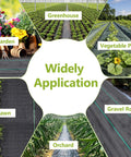 Heavy Duty Weed Barrier Landscape Fabric Pro Grade 4 Ft By 100 Ft Ground Cover For Gardening And Farming application examples