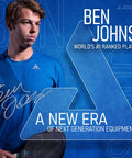 Ben Johns holding a paddle from Ben Johns Pickleball Set With Pro Grade Reinforced Fiberglass Paddles And Honeycomb Polypropylene Build