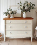 Cream dresser with Crystal Cabinet Knobs 8 Pack Vintage Oval Flower Design Matte Black Base Crystal Glass Drawer Knobs