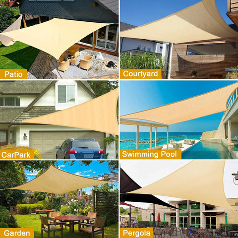 Sun Shade Sail Hardware Kit For Rectangle And Triangle Sails Easy Install Canopy Setup 304 Stainless Steel outdoor settings