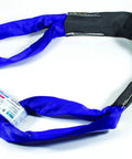 Red Polyester Round Sling Three And A Half Inch Body Eye To Eye Five Foot Length Ee150X5 13200 Lbs Vertical Capacity