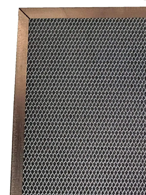 Close-up of 20x30x2 Electrostatic Furnace Air Filter Washable Permanent Reusable Traps 95 Percent Dust and Allergens Self Charging Media.