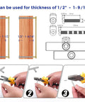 No Cap Required With These Brushed Gold Kitchen Cabinet Pulls Featuring 12 And 3/5 Inch Hole Centers Bang For Your Buck Zinc Alloy Drawer Handles For Total Space Glow Ups In A 5 Pack Bundle, installation guide on wood.