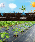 Heavy Duty Weed Barrier Fabric 6ft By 100ft Permeable Ground Cover For Gardens And Landscaping 3.5oz Woven UV Resistant