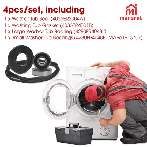 Heavy Duty Front Load Washer Core Rebuild Kit With Legit Tub Bearings And Leak Proof Seals For Smooth Sailing Laundry Days and Zero Hassle Restoration That Truly Delivers with seals and bearings for washer repairs.
