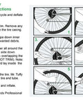Bicycle Tire Liner For Flat Prevention And Easy Installation No Gooey Mess Gold Fits 700x32-42c Or 29 By 1.5-2.0 Tires Lightweight