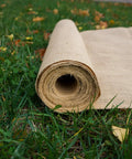 Roll of Heavy Duty Burlap Garden Fabric 12 Oz Odorless Food Grade For Weed Blocking And Erosion Control on grass, 40 Inch Wide