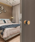 Built Tough Single Sided Hidden Deadbolt Lock With Classic Ball Handles For Serious Privacy And Hassle Free Setup On Quiet Study Doors and Home Office Rooms, stylish ball handle on door.