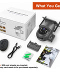 No Fuss Off Grid 4G LTE Cellular Wireless Security Camera For Remote Cabins Ranches And Pastures Straight Synced To Your Phone Without Wi Fi Or Complicated Wiring Setup with packaging, accessories, and instruction manual.