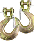 Three Eighths Inch Clevis Slip Hook With Latch Grade 70 Forged Steel 18,000 Lbs Capacity Heavy Duty Chain Hook For Towing Rigging