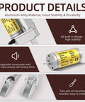Rock Solid 18 Inch 12V Linear Actuator Handling 220 Lbs Of Push Pull Workload With Slick Rapid Cycling And Reverse Polarity Cutout Fabricated From Heavy Duty Aluminum For RV Road Trips product details image showcasing aluminum construction, motor specs, and mounting brackets.