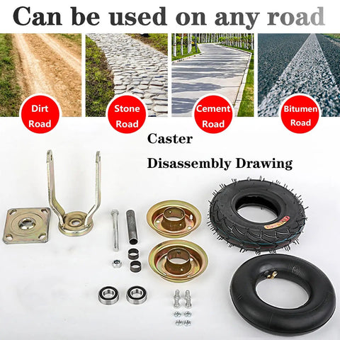 Heavy Duty Industrial Casters Pack Of 4 Lockable Swivel Wheels Double Ball Bearings Low Noise Non Slip Surface 1000 Lb Capacity components disassembly drawing.