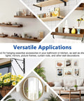Do It All 170Pcs Drywall Anchors And Screws Kit for versatile applications, showing shelves, mirrors, and wall decor setups.