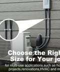 Six Foot AC Whip Kit With 3/4 Inch Non Metallic Liquid Tight Conduit And 8/3 Gauge Wires shown installed outdoors