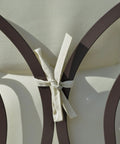Close-up of tied cushion detail on Two Person Patio Swing Bench With Adjustable Shade Canopy Cushions Throw Pillows And Tray Beige