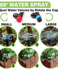 240Ft Drip Irrigation Kit With Quick Connect Plug And Play For Greenhouse, Garden, Yard, And Lawn Automatic Watering System spray settings