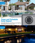Beefy Outdoor Mechanical Pool Pump Timer Box 40A 120 to 277 VAC 24 Hour Programmable On Off Switch by a pool