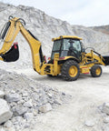Compact Backhoe Loader Machine With Front Bucket For Landscaping And Construction Jobs Small Wheel Digger Excavator in quarry