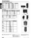 Catalog page of QN2150 150 Amp Double Pole 120/240 Volt Circuit Breaker 10kA Type QN UL Listed Panel Ready