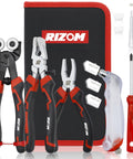 Heavy Hitter Glass Cutting Tool Kit With Universal Heads For Stained Glass And Craft Projects No Sweat Running Pliers Smooth Tile Breaker Reliable Grip Build featured with various pliers and a carrying case.