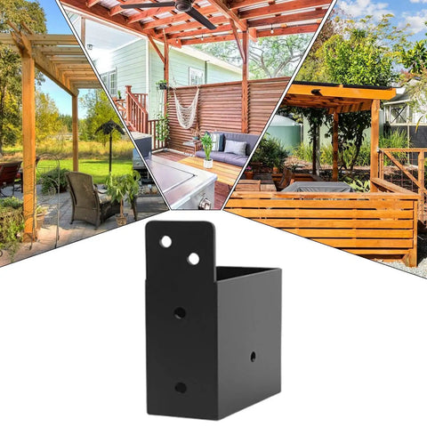 Heavy Duty Pergola Bracket Kit 4 Pack Steel Outdoor Support Brackets Built To Last For Garden Patio Deck Porch Sunroom Greenhouse DIY Projects And Outdoor Furniture Construction