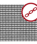 Close-up of Extra Strength Window and Door Screen Roll 36 inches by 100 feet charcoal heavy duty replacement mesh showing mesh pattern