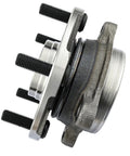 Heavy Duty Front Wheel Bearing Hub Assembly 2 Pack Rock Solid Construction side view with mounting studs for Scion Tc and Toyota Rav4.