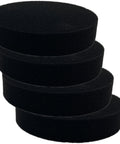 Four black foam replacement filters stacked for PowerForce Helix Turbo Rewind Upright Vacuums Compatible With 1700 1701 1797 2190 2191.