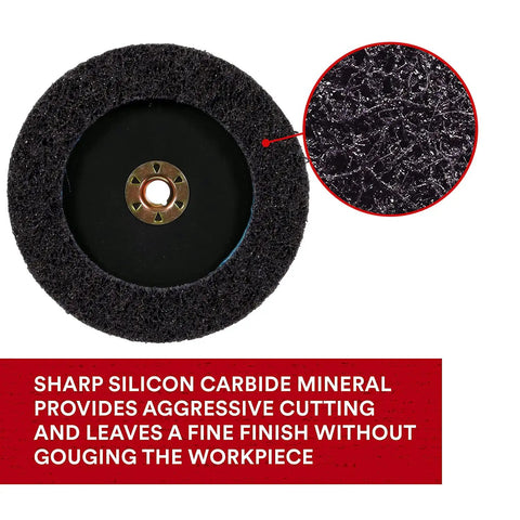 SiC Extra Coarse Pro Disc For Metal Quick Rust Paint And Coating Removal With Reengineered Fiber and Sharp Silicon Carbide