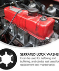 280 Piece Internal Tooth Lock Washers Push On Serrated Locking Washers Fasteners Kit For Industrial Use Stainless Steel Heavy Duty