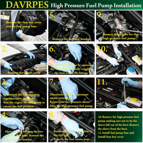 Step-by-step guide for installing High Pressure Fuel Pump Replacement Beefed Up For Honda Accord 2013 2014 And Acura TLX 2015 2016 Two Point Four L Engine OE Comparable Quality Easy Install Reliable Fuel System Performance Durable Unit Plug And Play Fit.