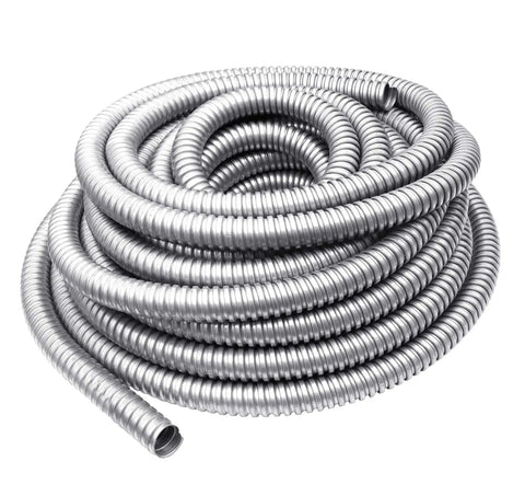 Heavy Duty Reduced Wall Flexible Metal Conduit 50 Feet Long Three Quarter Inch Galvanized Steel Outdoor Electrical Conduit