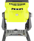 One Plus 1800 Lumen 18V Hybrid LED Work Light With Flat Standing Base Onboard Mounting Options Corded Or Cordless Use Light Only Battery And Extension Cord Not Included facing forward with vents visible.