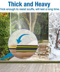 Heavy Duty PVC Cord Cover Protector 10 ft Floor Cable Duct That Unrolls Easily Prevents Trip Hazards indoors and outdoors.