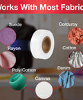 Heavy Duty Iron-On Fusing Web Fabric Adhesive For Quick, Strong Repairs And Fray Prevention - 3/4 Inch By 8 Yards, fabric examples