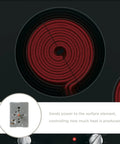 Surface Burner Control Switch for Electric Ranges WB24T10025 Genuine OEM Replacement Part visible with red coil burner