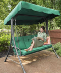 Replacement Swing Canopy For 2 To 3 Seater Swing Waterproof UV Resistant Fabric Made From 210D Cloth For Garden Patio
