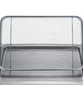 Extra Large Oven Air Fryer Basket Set, Stainless Steel Tray, Two Piece Roasting Baking Sheet For Oven, Mesh Basket, Gray