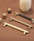 30 Pack 5 Inch Brushed Gold Knurled Cabinet Handles And Drawer Pulls Heavy Duty Slick Finish Kitchen Cupboard Hardware
