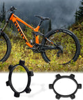 Boost Hub Conversion Adapter For Front And Rear Wheels, Converts 100mm By 15mm To 110mm By 15mm Or 142mm By 15mm To 148mm, Aluminum Alloy, 6 Hole, Spacers And Screws Included with mountain bike background.
