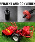 Electric Start Drill Bit Jump Starter Adapter For Troy-Bilt And Craftsman, No Pull Start, Just Push A Button, Easy Start For Lawn Mowers And Handheld Power Equipment, Replacement For Speed Start Bits. Black metal adapter for lawn mower drill start.