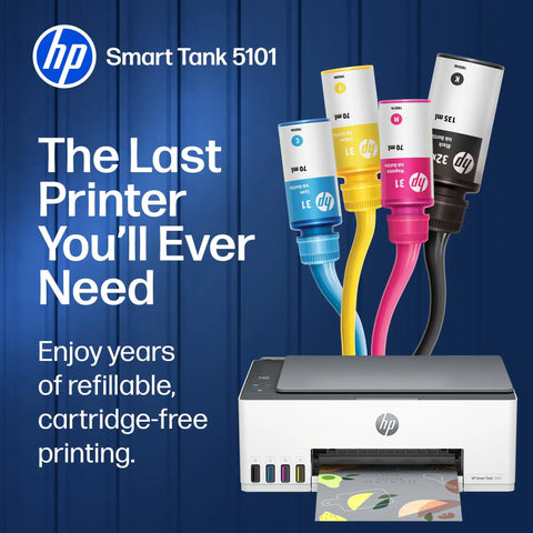 Refillable All In One Wireless Printer For Home Office With Scanner And Copier EcoTank Alternative Cartridge Free Printing With Two Years Of Ink Included No Fuss Setup And Reliable Ink Savings