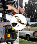 Heavy Duty 2 Inch Ratchet Straps Set, 20 Feet Long With Double J Hooks, securing motorcycles, kayaks, and cargo on vehicles
