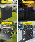 4Ft Firewood Rack Cover Made With 600D Heavy Duty Oxford, Waterproof, Windproof And Sunproof Outdoor Wood Rack Protector