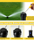 Sprinkler Tool Kit For Quick Irrigation Fix Compatible With Hunter MP Rotator PGP And Rain Bird 5000 Series Rotor Adjustment